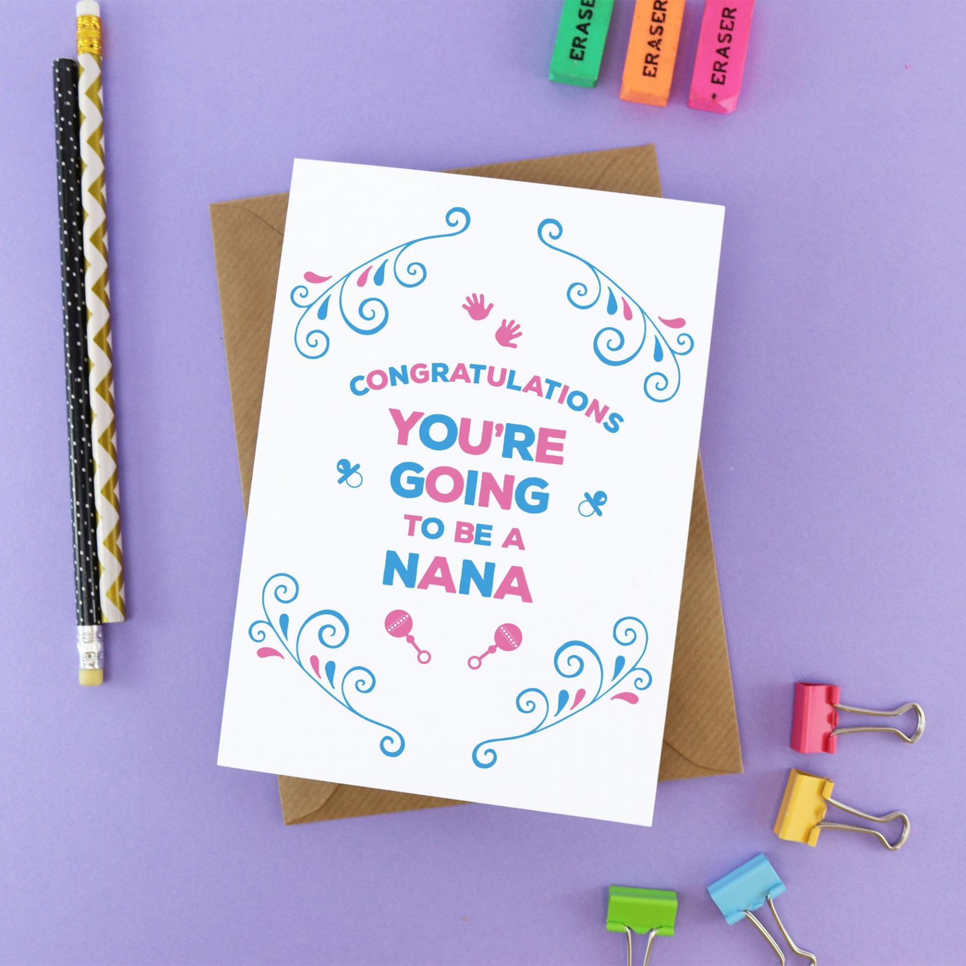 You're going to be a Grandmother Card - Nan Grandma Card, Expecting Card, New Baby Card, Pregnancy Announce, Pregnancy Reveal, Pregnancy