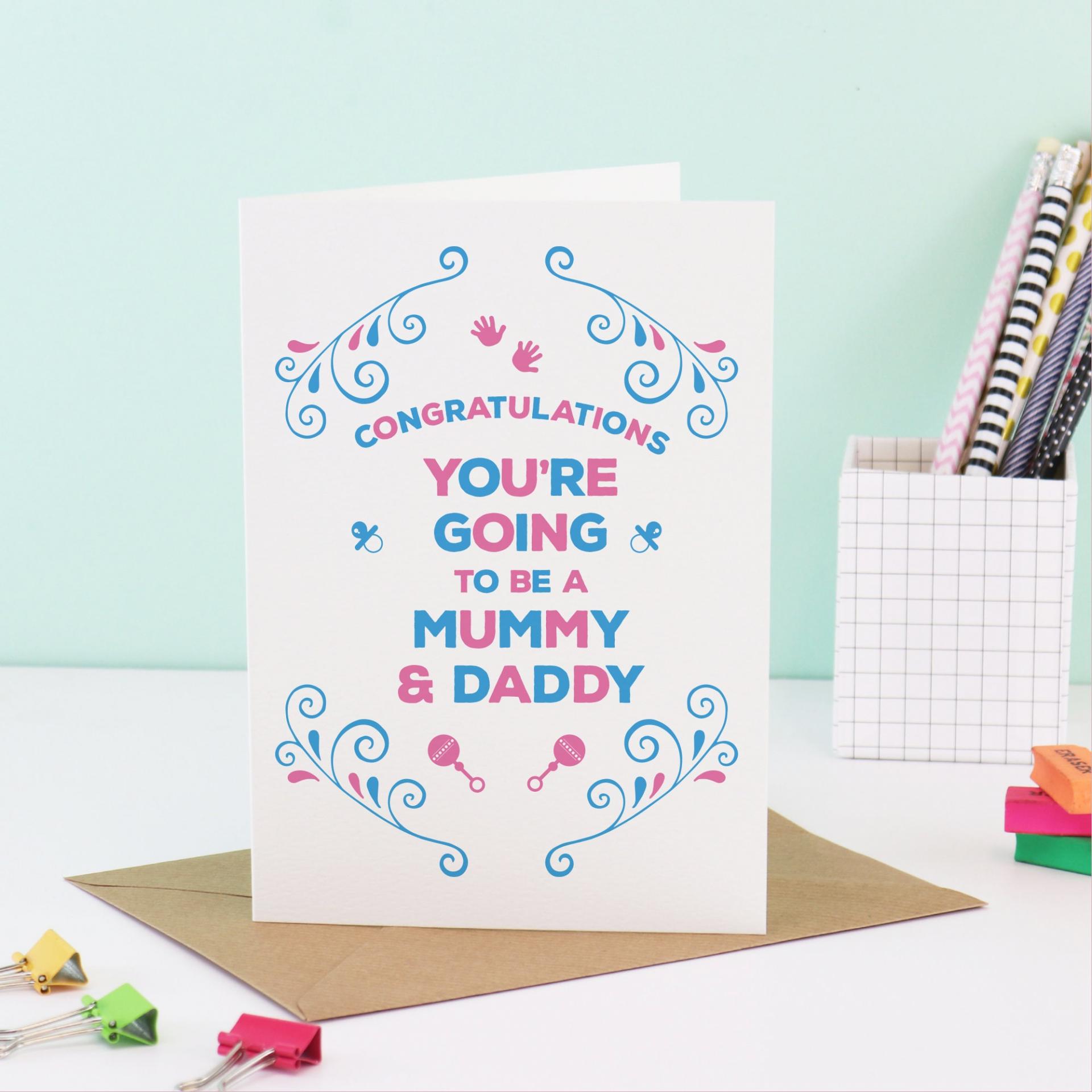 New Dad Card, You're going to be a Daddy Card - Going to be a Dad, to be a Father, Expecting Card, Pregnancy Announce, Pregnancy Reveal