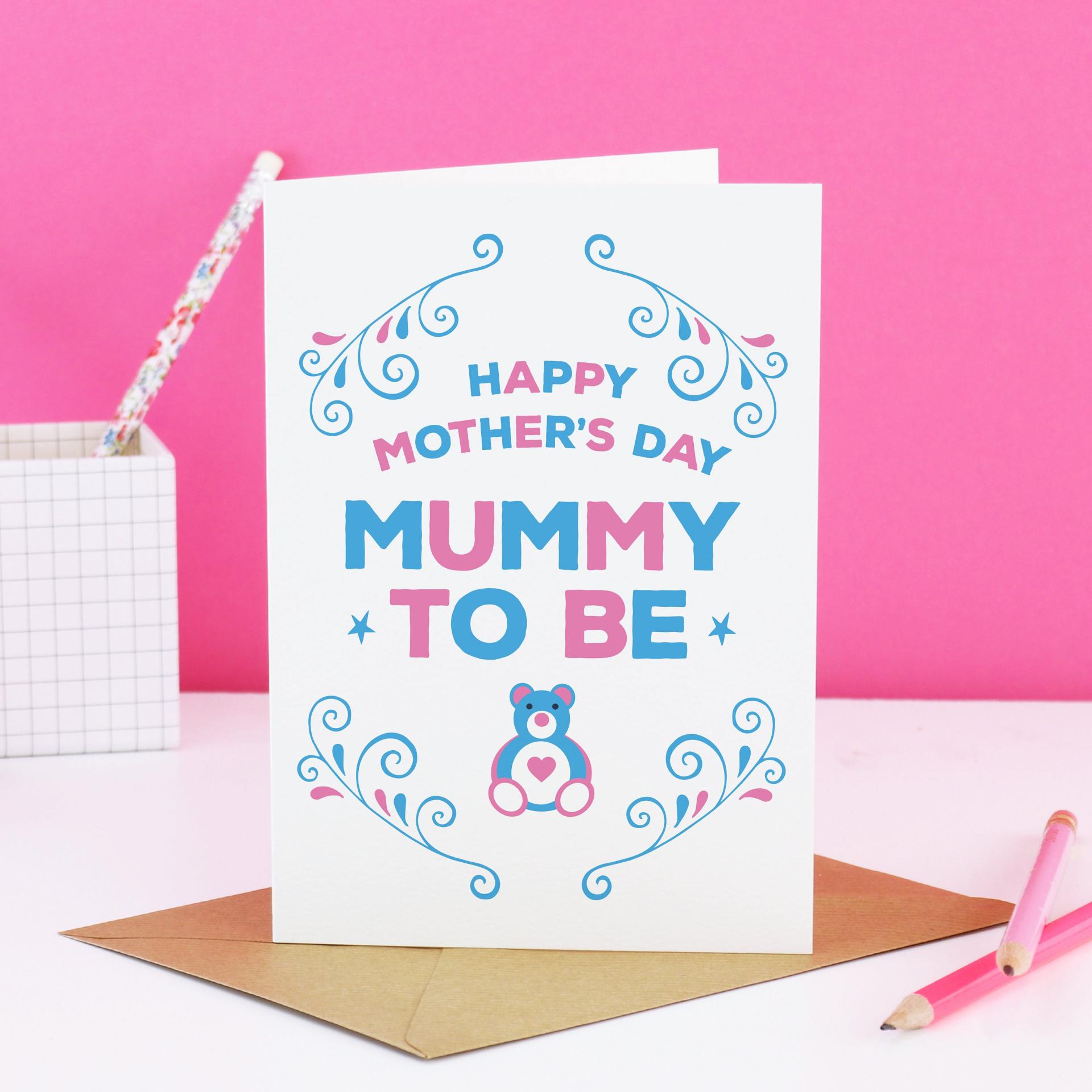 Mothers Day Mummy to be Card, Mum to be card, Nanny to be card, Nanna to be card, Mother's Day mum to be gift, Pregnant mothers day card