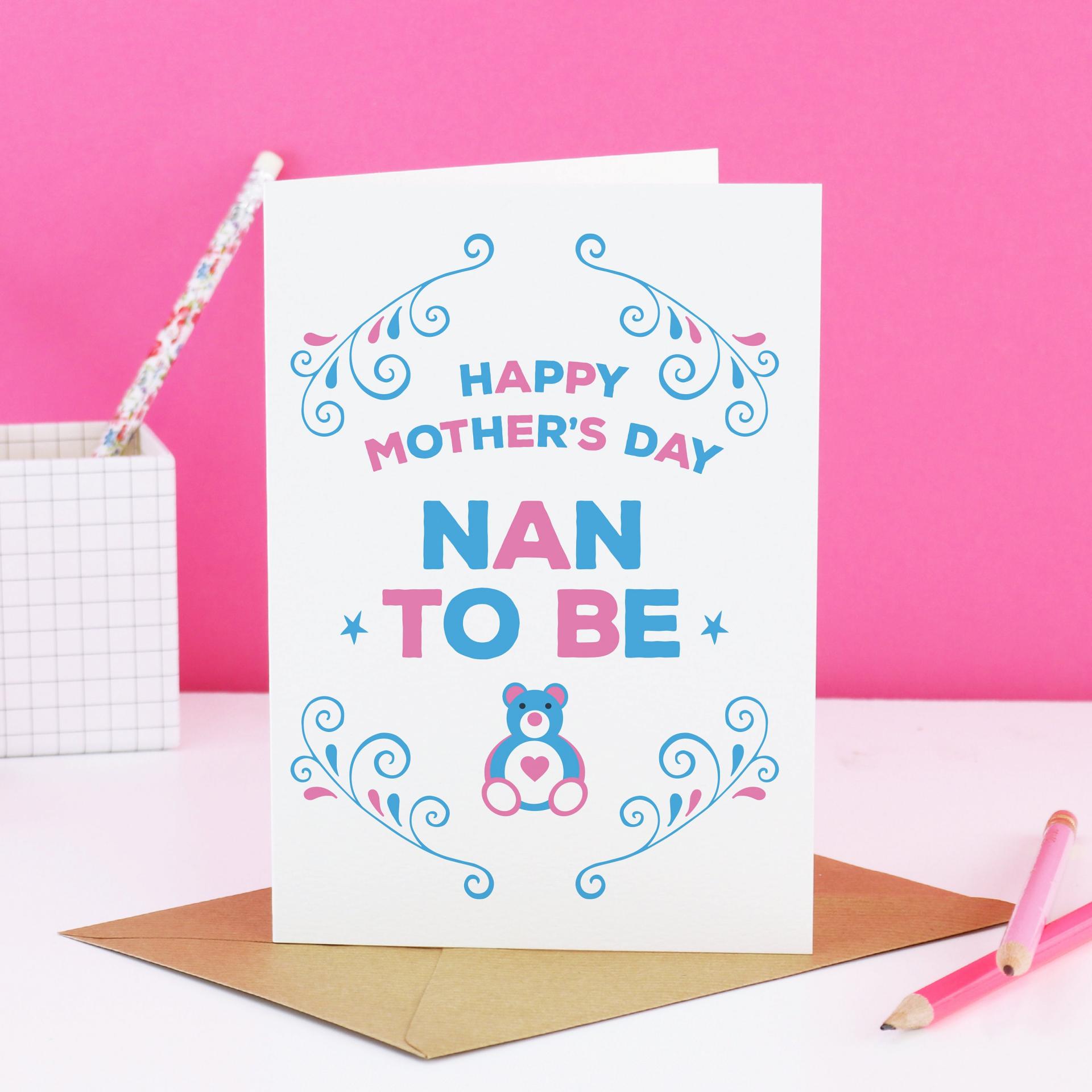 Mothers Day Mummy to be Card, Mum to be card, Nanny to be card, Nanna to be card, Mother's Day mum to be gift, Pregnant mothers day card