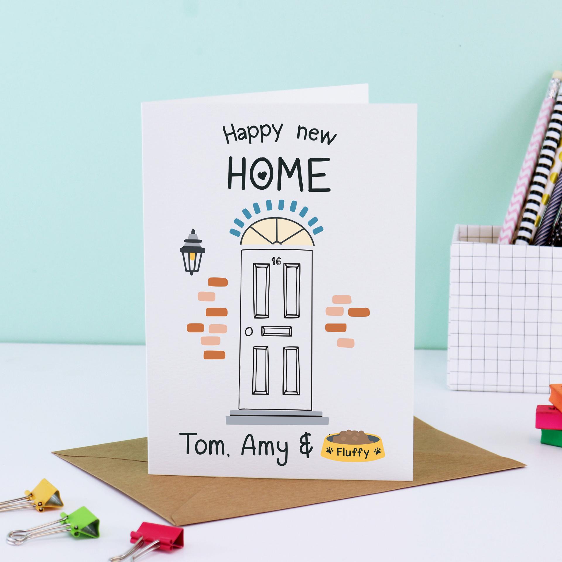 Congratulations New home card, Personalised Moving Card, Moving House card, Moving in together gift, Moving home gift, Housewarming card