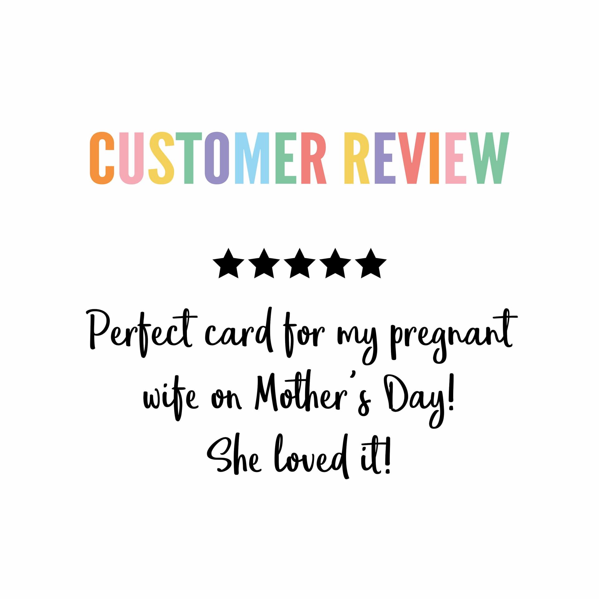 Mother's Day From The Bump Card, Pregnant Mother's Day Card, Mom From The Bump Card, Pregnant Mom Card, Expectant Mum Card, From Bump Card