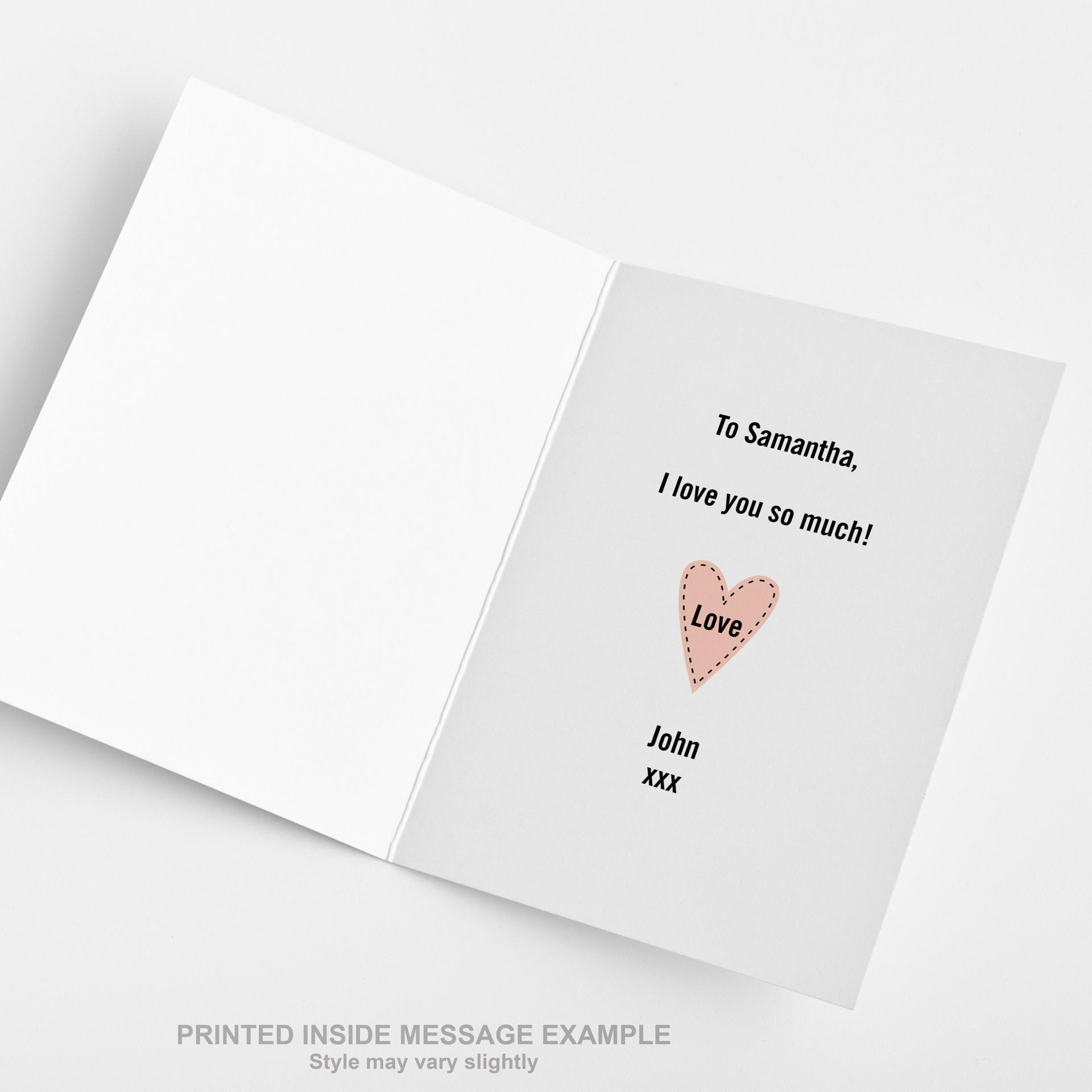 I Love You Card, I Love You To Pieces, Cute Anniversary card, romantic card, love cards, Valentine's Day, Romantic Birthday Card