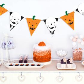 Printable Halloween Bunting, Spooky Halloween Decorations, Halloween pumpkin garland, Halloween Party Decorations, Spooky Halloween banner