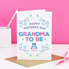 Mothers Day grandma to be Card, Nan to be card, Nanny to be card, Nanna to be card, Mother's Day Grandma to be gift