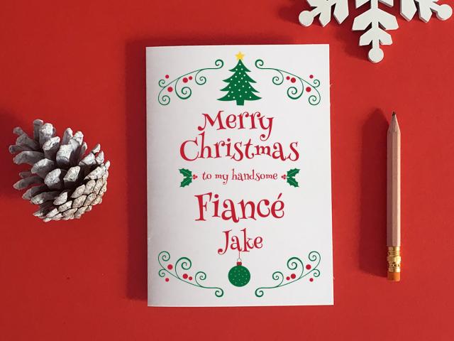 Fiance Christmas Card, Gift For Fiance, Romantic Christmas, Christmas Fiance Card, Fiance Xmas Card, Christmas Love