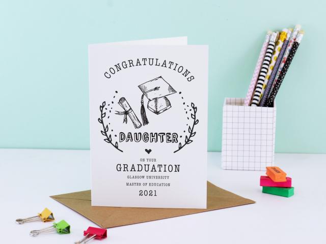 Graduation Card for Daughter, Graduation Card for Granddaughter, Graduation Card for Goddaughter, Graduation Card for Her, Graduate Card