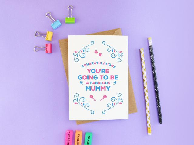 A special mummy to be card, Pregnancy Card for expecting mum, You&#39;re going to be a Mum Card, Mum to be, Baby on the way, Baby Shower Card