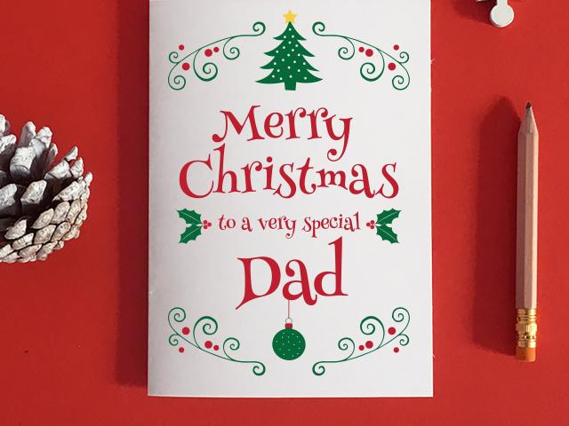 Dad Christmas Card, Dad Christmas Gift For Father, Dad Card, Father in Law Gift, Christmas Dad Card, Dad Present, Daddy Card