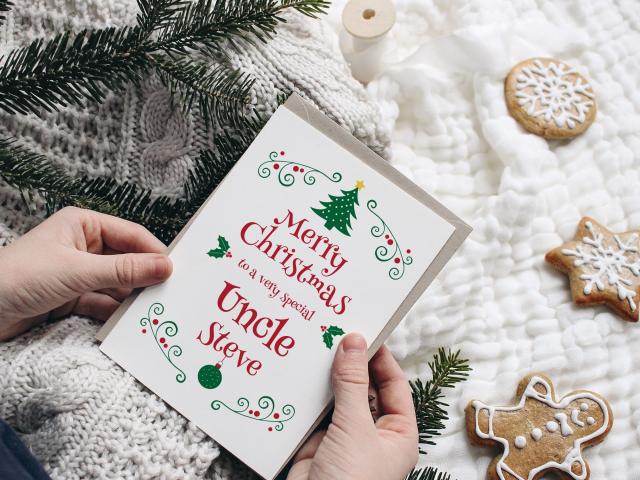 Uncle Christmas Card, Uncle Christmas Gift For Uncle, Uncle Card, Uncle Card, Christmas Uncle Card, Christmas Card for Uncle, Card for Uncle