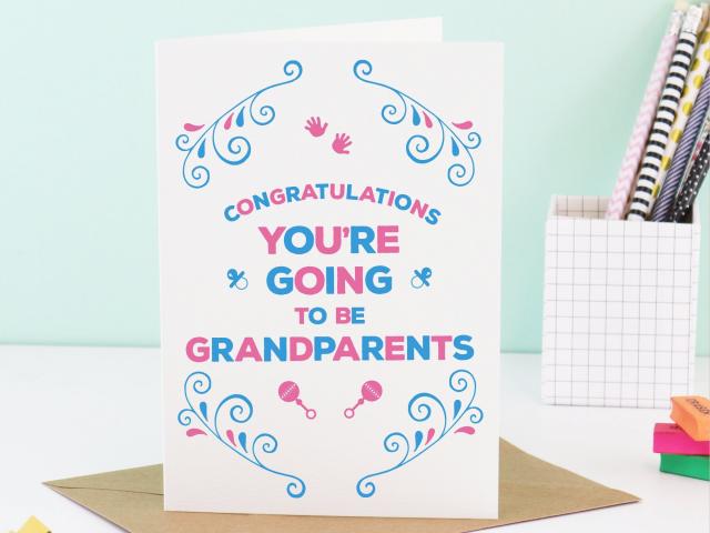 You&#39;re going to be Grandparents Card - Great Grandparents, Pregnancy Reveal to Grandparents, Pregnancy Announcement Grandparents, Expecting