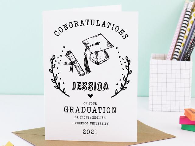 Graduation Card, Graduation Card Masters, University Graduate, Congratulations Card, Graduation Gift, Exam Card, Graduate Card, Degree Card