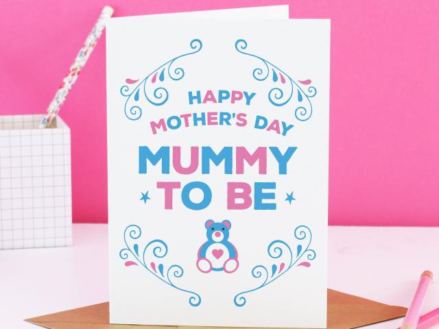 Mothers Day Mummy to be Card, Mum to be card, Nanny to be card, Nanna to be card, Mother&#39;s Day mum to be gift, Pregnant mothers day card